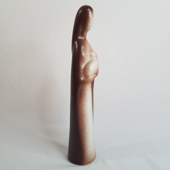 Howard Pierce 13.25" Madonna Mother and Child Porcelain Figurine Christmas Brown - Picture 16 of 16